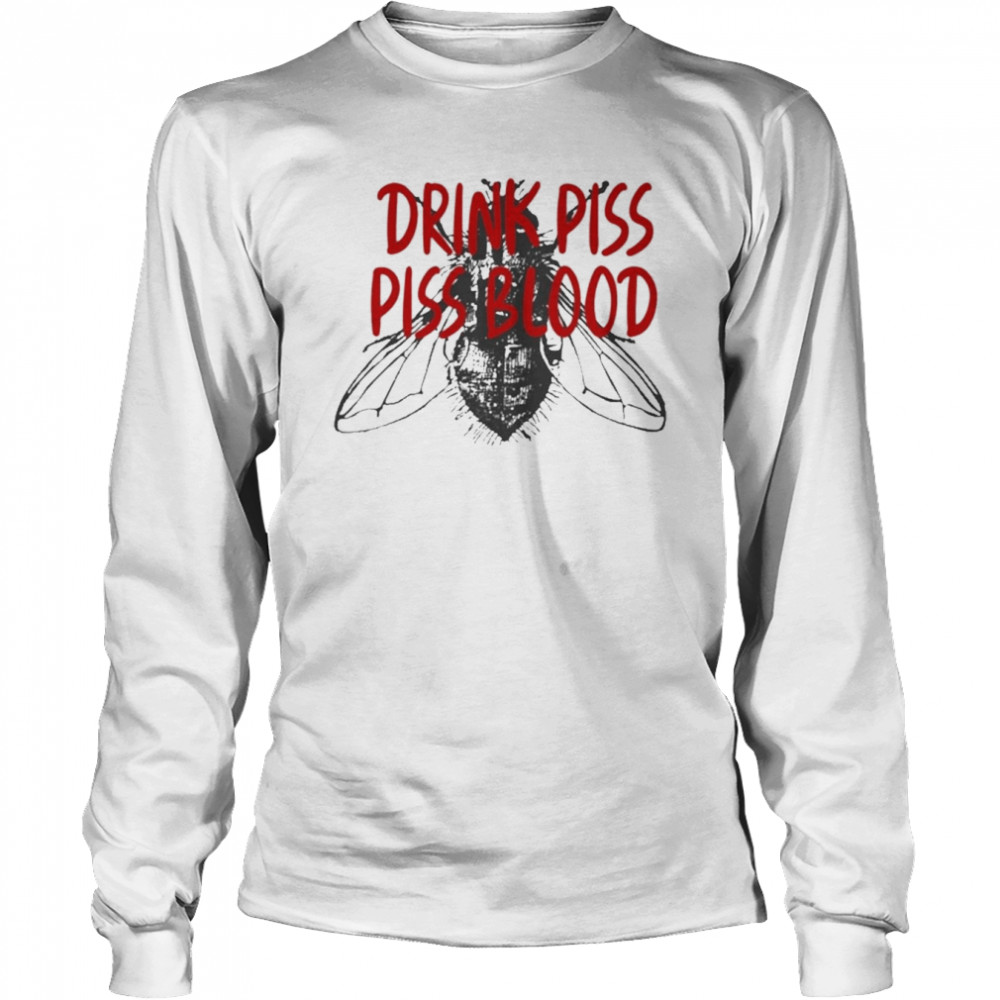 Drink Piss Piss Blood Long Sleeved T-shirt