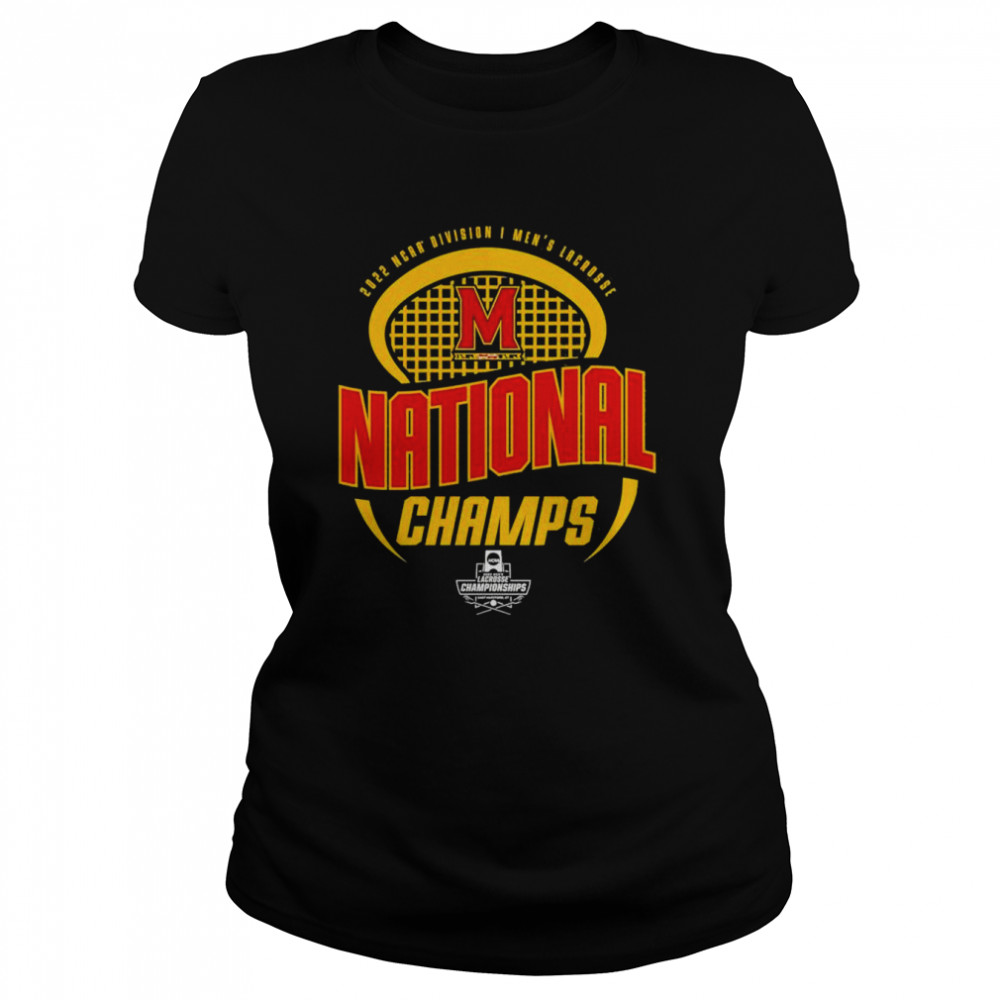 Maryland Terrapins 2022 NCAA D1 Men’s Lacrosse National Champions Classic Women's T-shirt