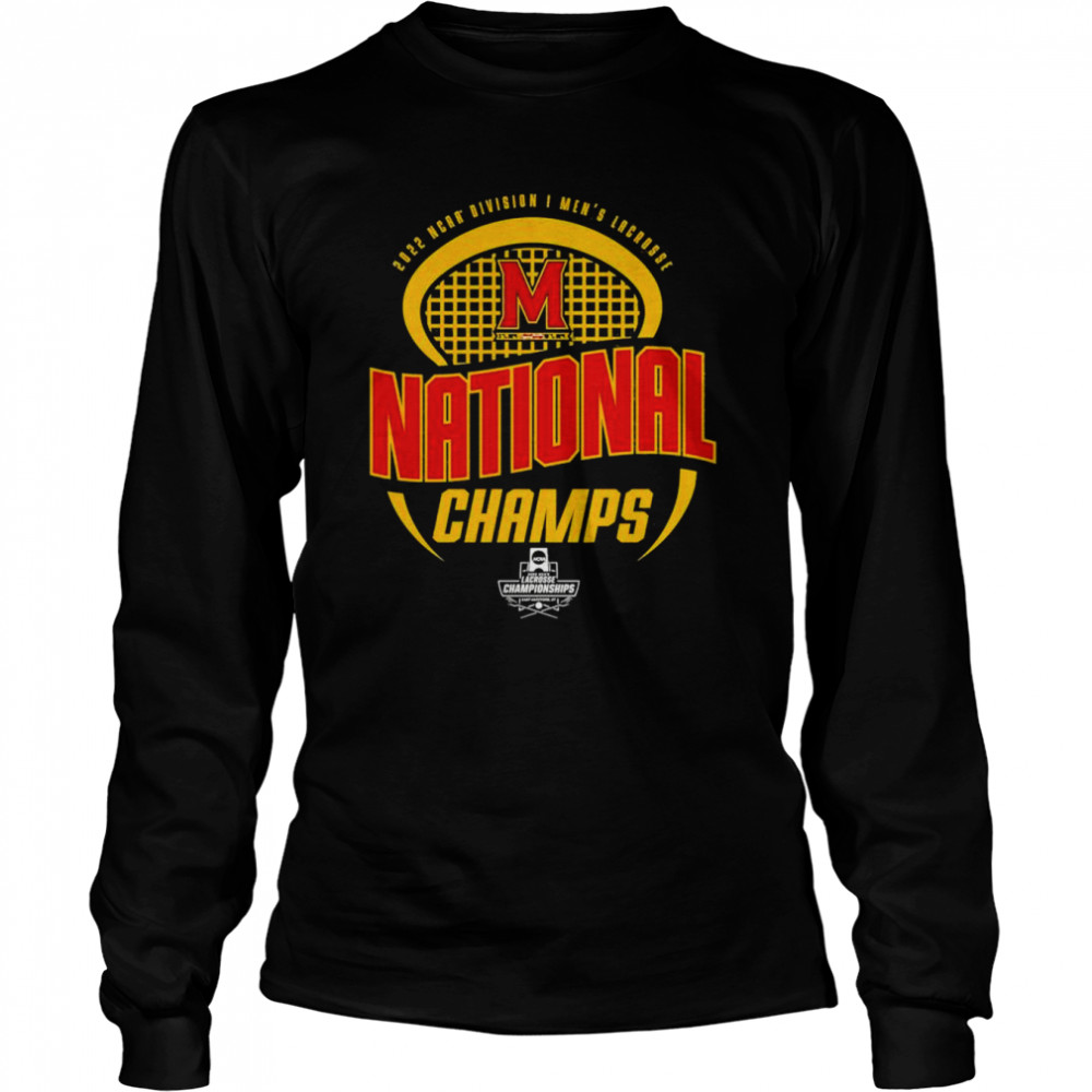 Maryland Terrapins 2022 NCAA D1 Men’s Lacrosse National Champions Long Sleeved T-shirt