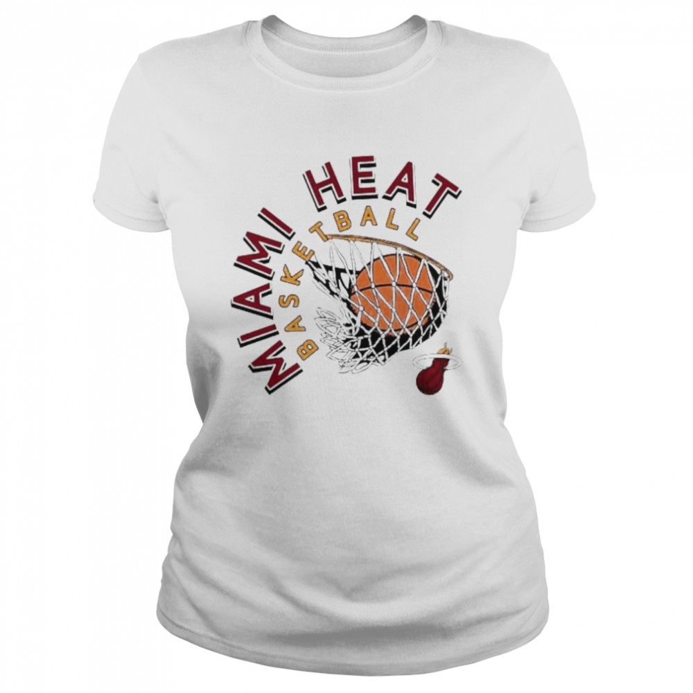 Miami Heat White Hot Basketball 2022 Classic Women's T-shirt