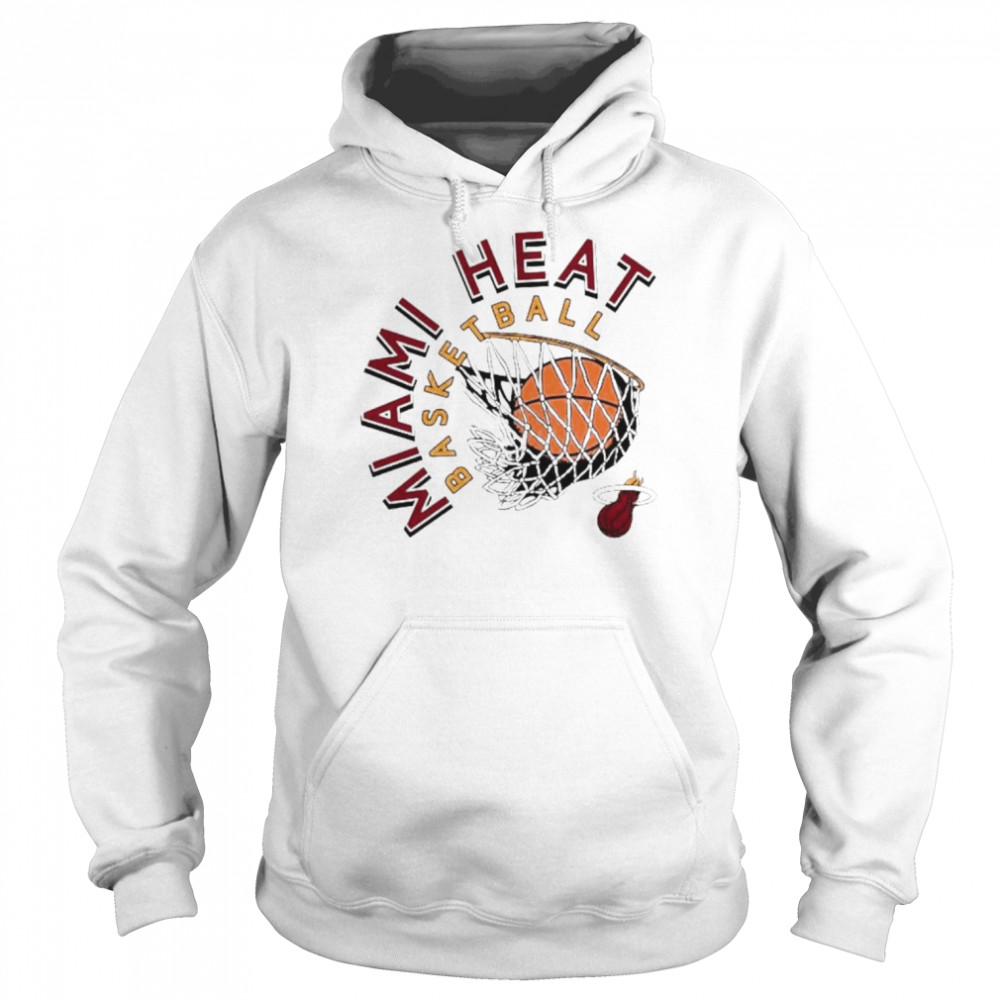 Miami Heat White Hot Basketball 2022 Unisex Hoodie