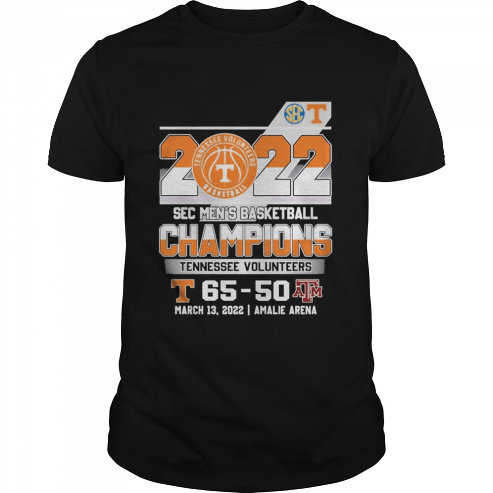 Tennessee Volunteers 2022 SEC Men’s Basketball Champions Winner Classic Men's T-shirt