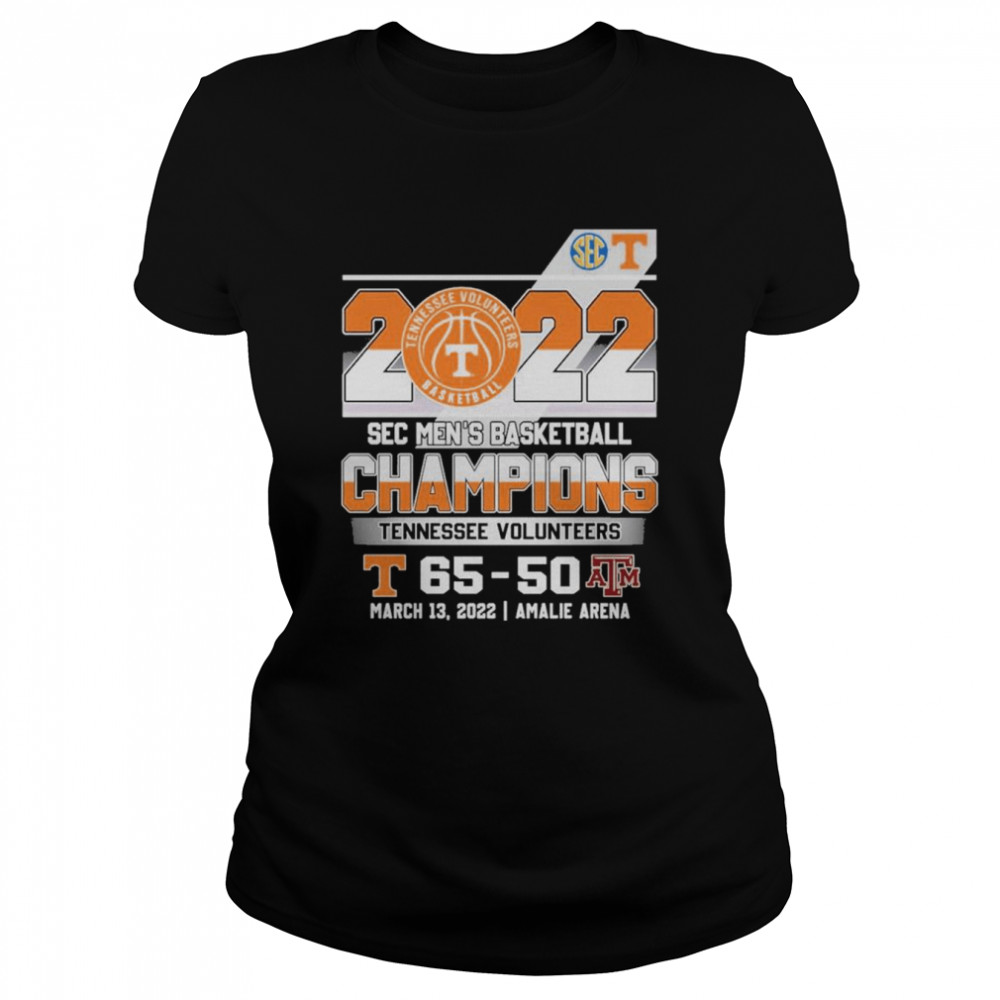 Tennessee Volunteers 2022 SEC Men’s Basketball Champions Winner Classic Women's T-shirt