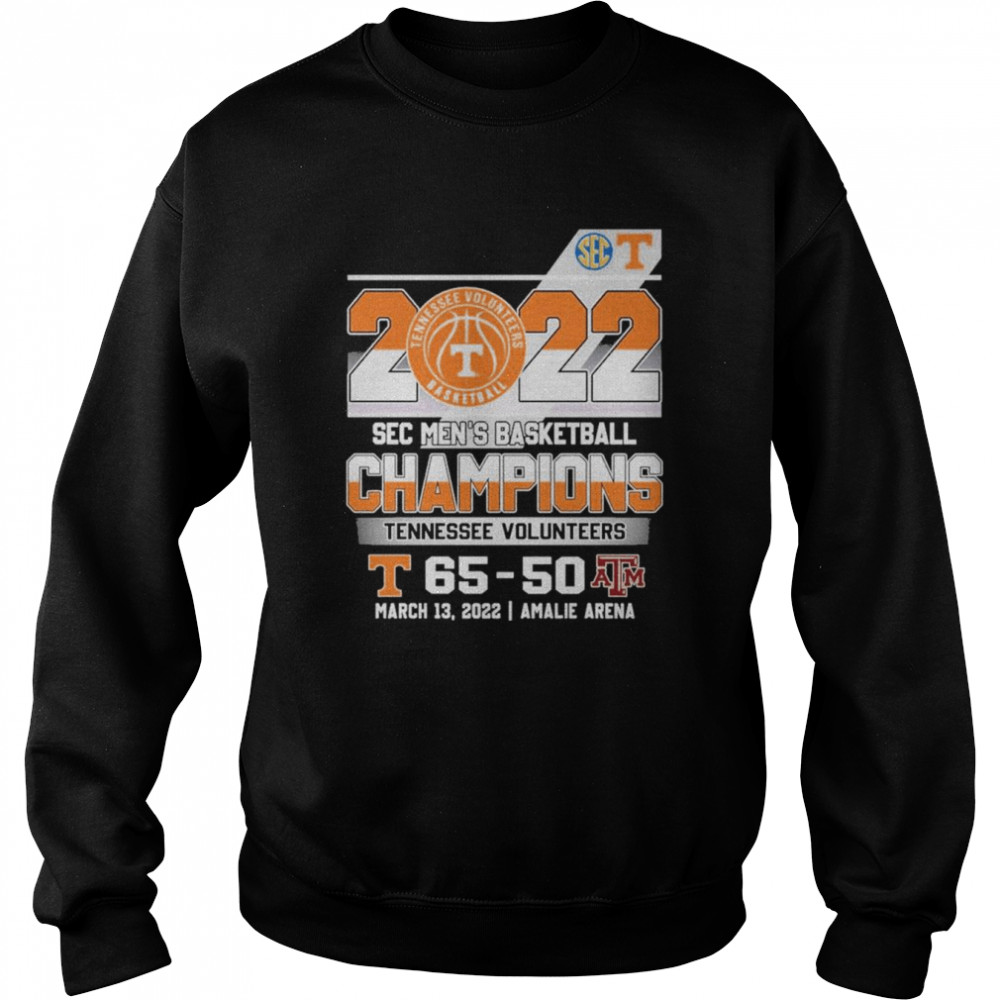 Tennessee Volunteers 2022 SEC Men’s Basketball Champions Winner Unisex Sweatshirt