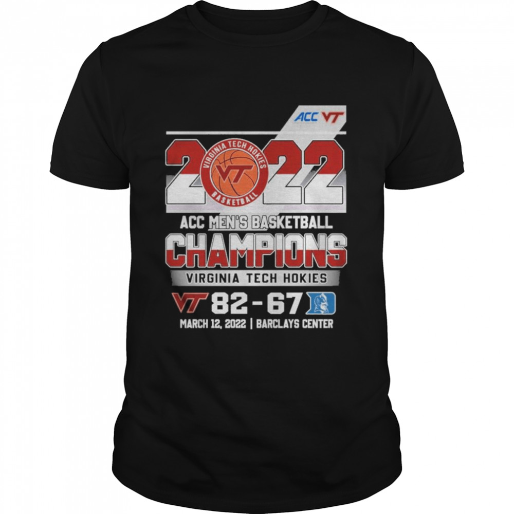 Virginia Tech Hokies 2022 ACC Men’s Basketball Champions Winner Classic Men's T-shirt