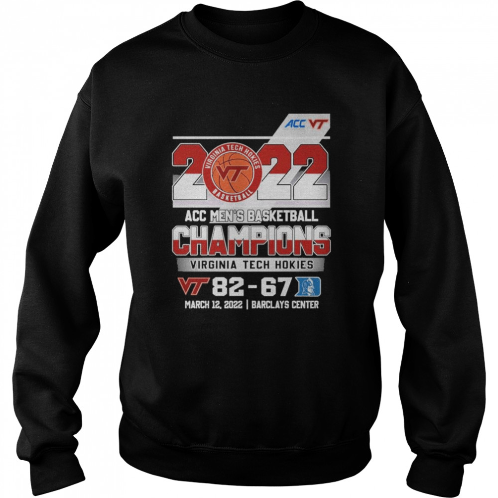 Virginia Tech Hokies 2022 ACC Men’s Basketball Champions Winner Unisex Sweatshirt