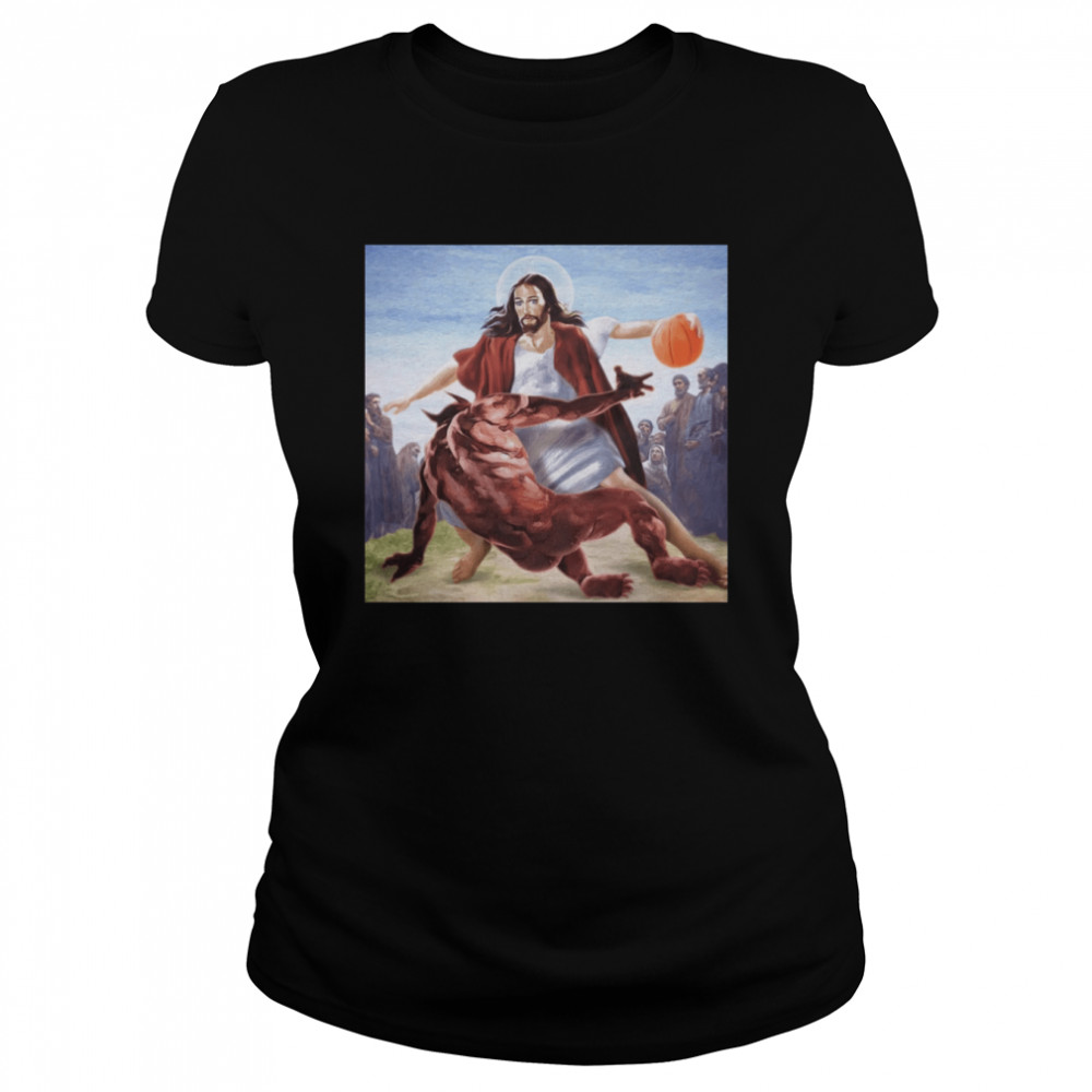 Basketball Jesus Crossover Demon Unisex T- Classic Women's T-shirt