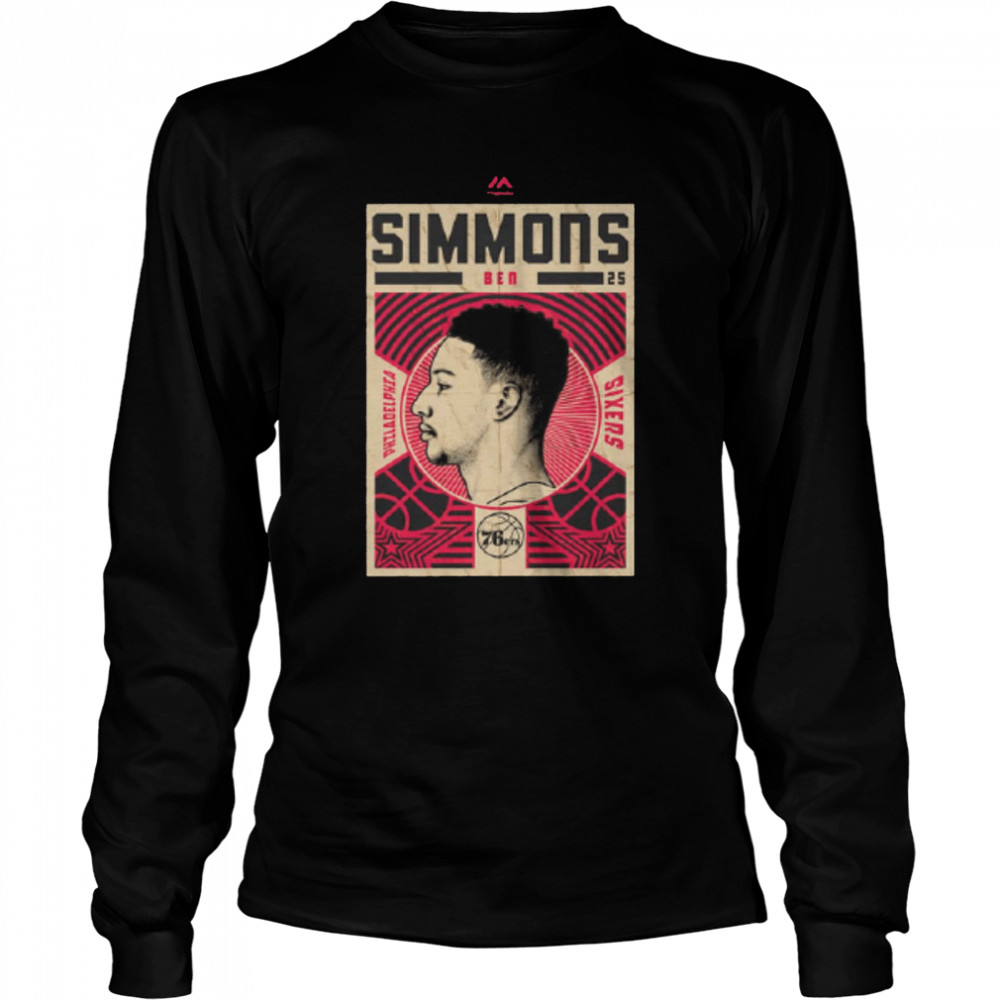 Ben Simmons Philadelphia 76ers T- Long Sleeved T-shirt