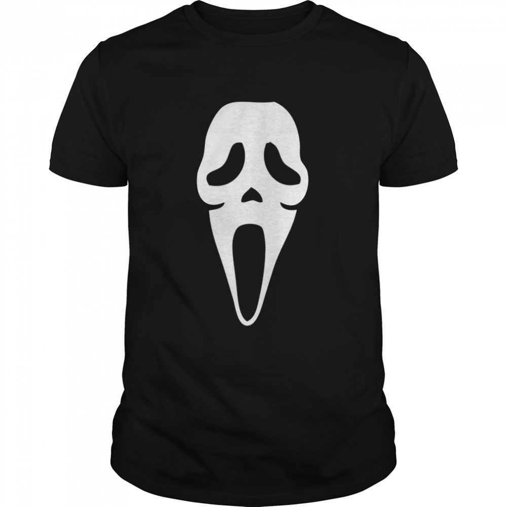 Halloween Ghost Spooky Face Scream Mask Face Classic Men's T-shirt