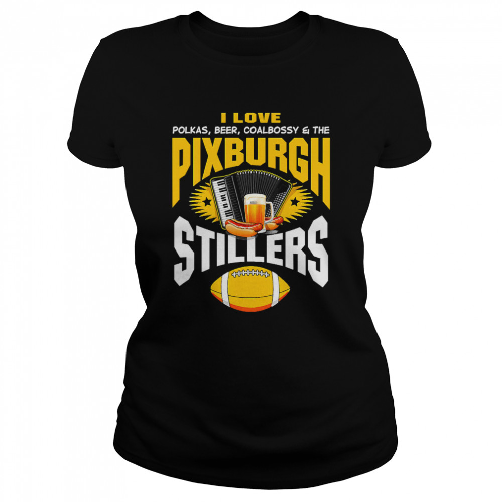 I Love Pittsburgh Steelers Football Unisex T- Classic Women's T-shirt