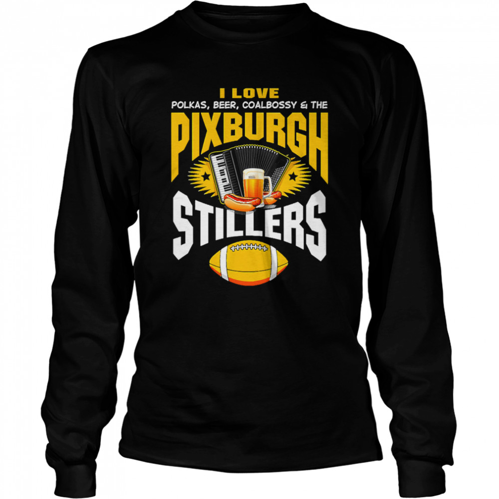 I Love Pittsburgh Steelers Football Unisex T- Long Sleeved T-shirt