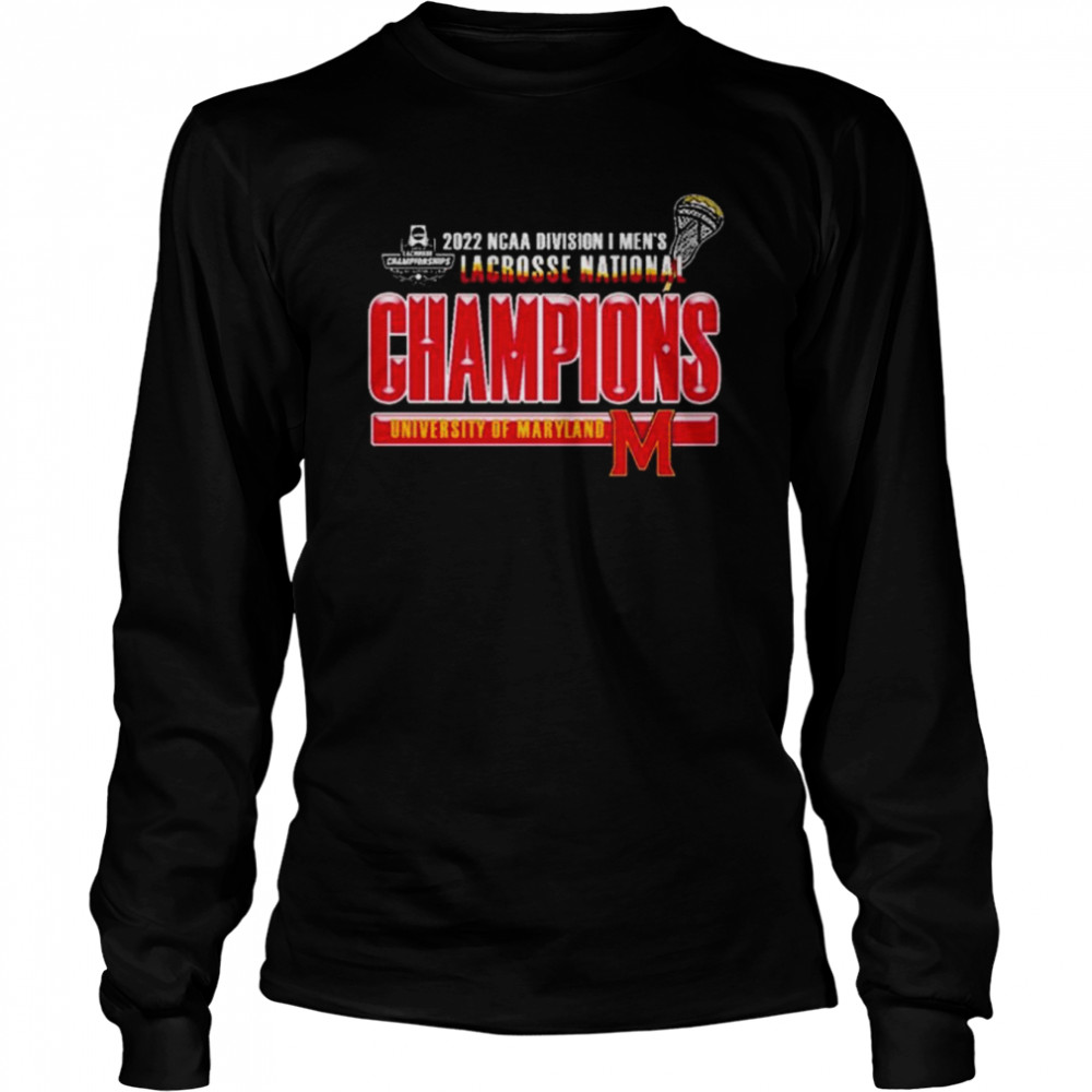 Maryland Terrapins Champion 2022 Ncaa Men’s Lacrosse National Champions Locker Room T- Long Sleeved T-shirt