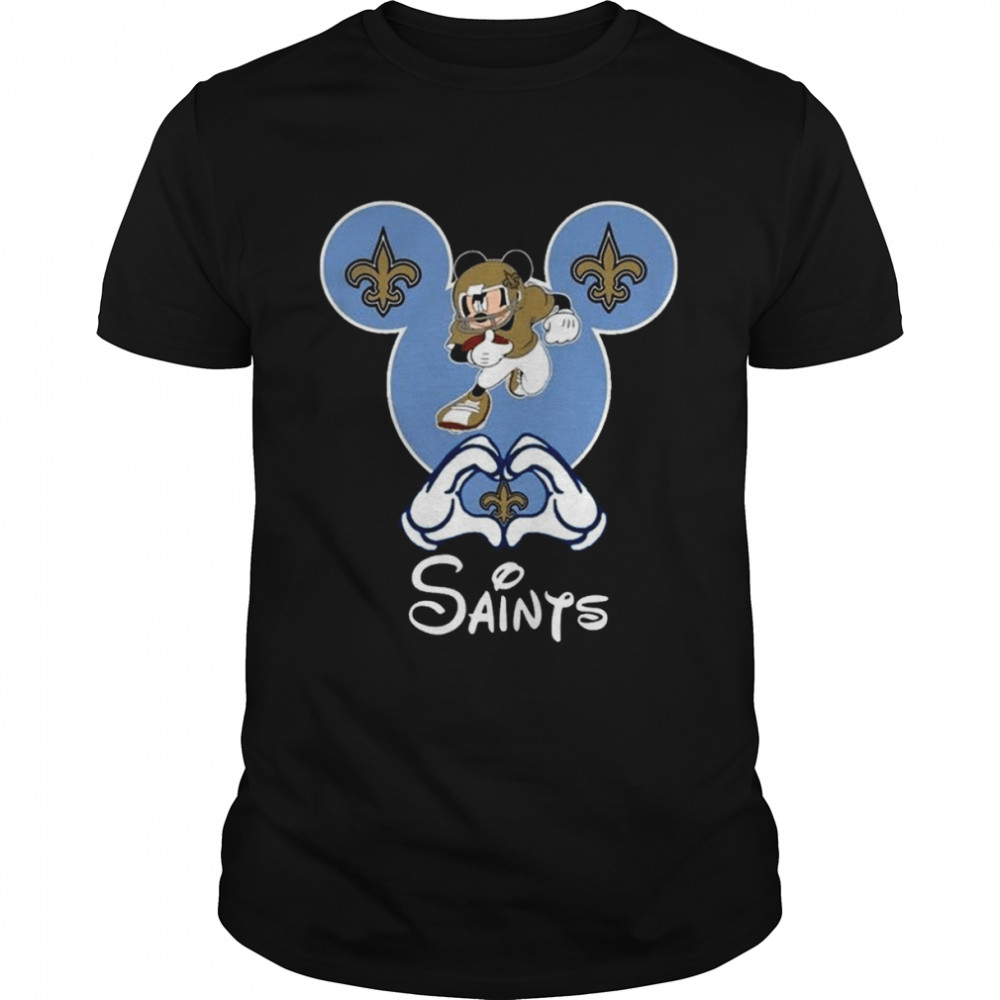 Nfl New Orleans Saints Mickey Mouse Classic Men's T-shirt