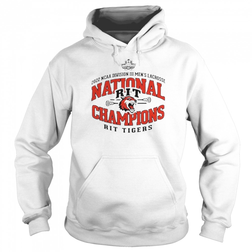 RIT Tigers NCAA Division III Men’s Lacrosse National Champions 2022 Unisex Hoodie