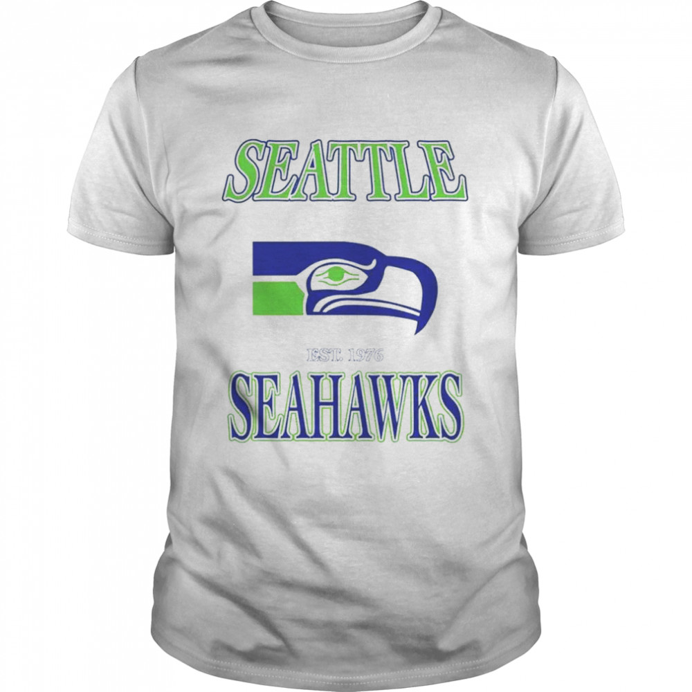 Seattle Seahawks 1970’s Vintage NFL Crewneck Sweatshirt Classic Men's T-shirt