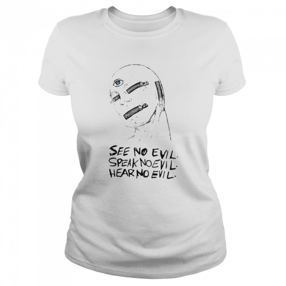 See no evil speak no evil hear no evil 2022 T-shirt Classic Women's T-shirt