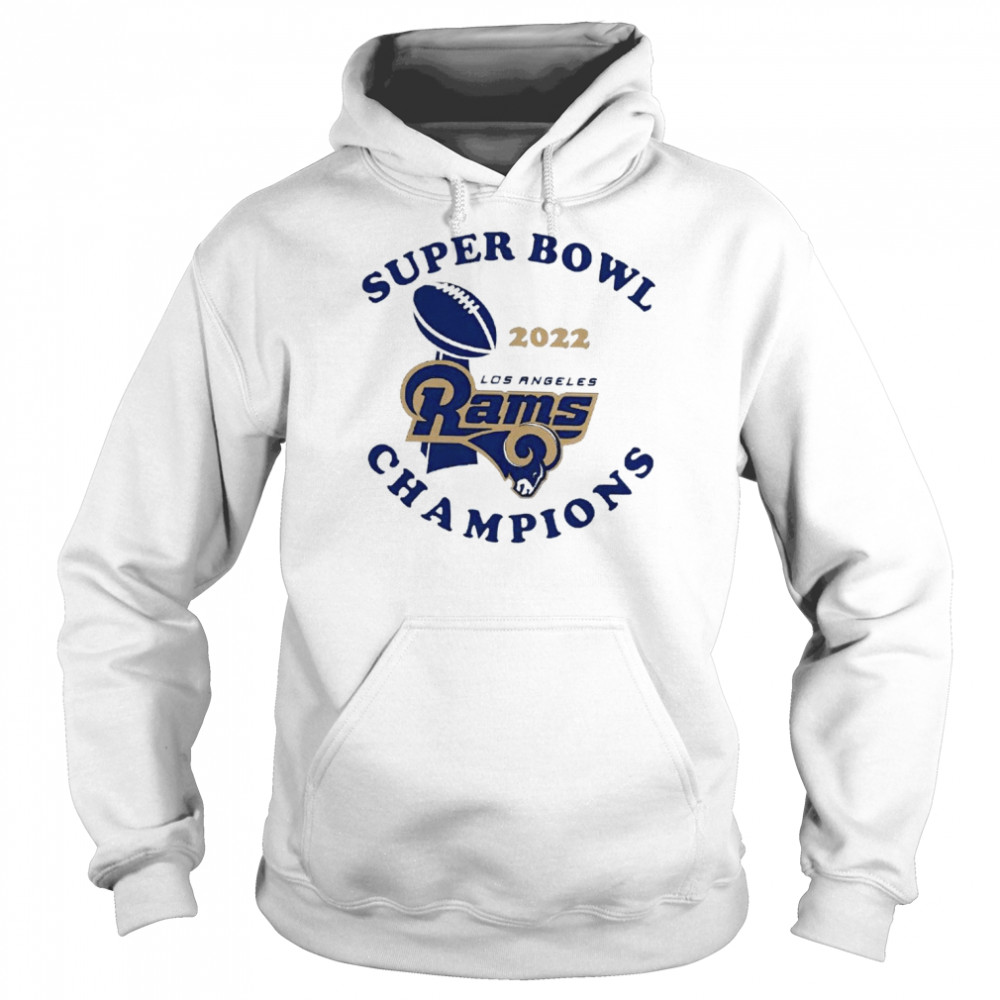 Super Bowl 2022 Los Angeles Rams Champion logo T-shirt Unisex Hoodie