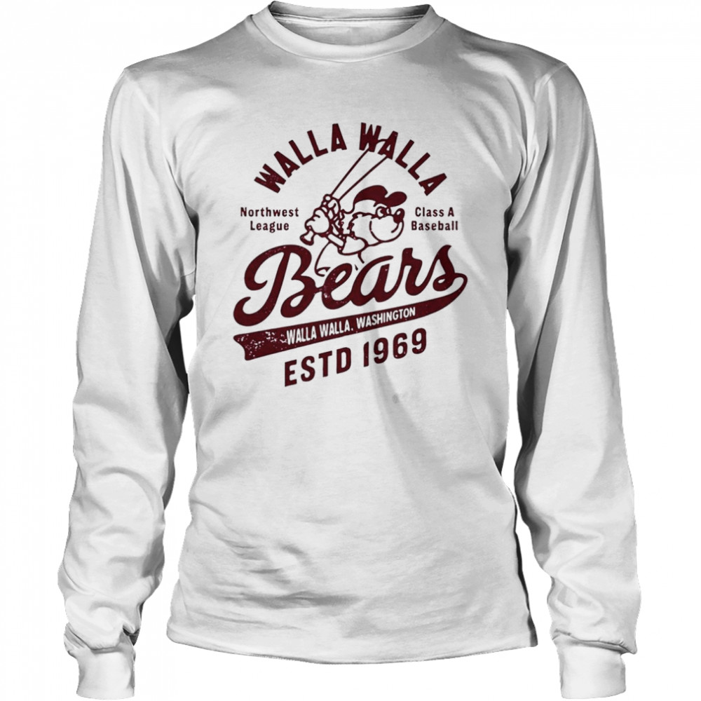 Walla Walla Bears Washington Vintage Minor League Baseball shirt Long Sleeved T-shirt