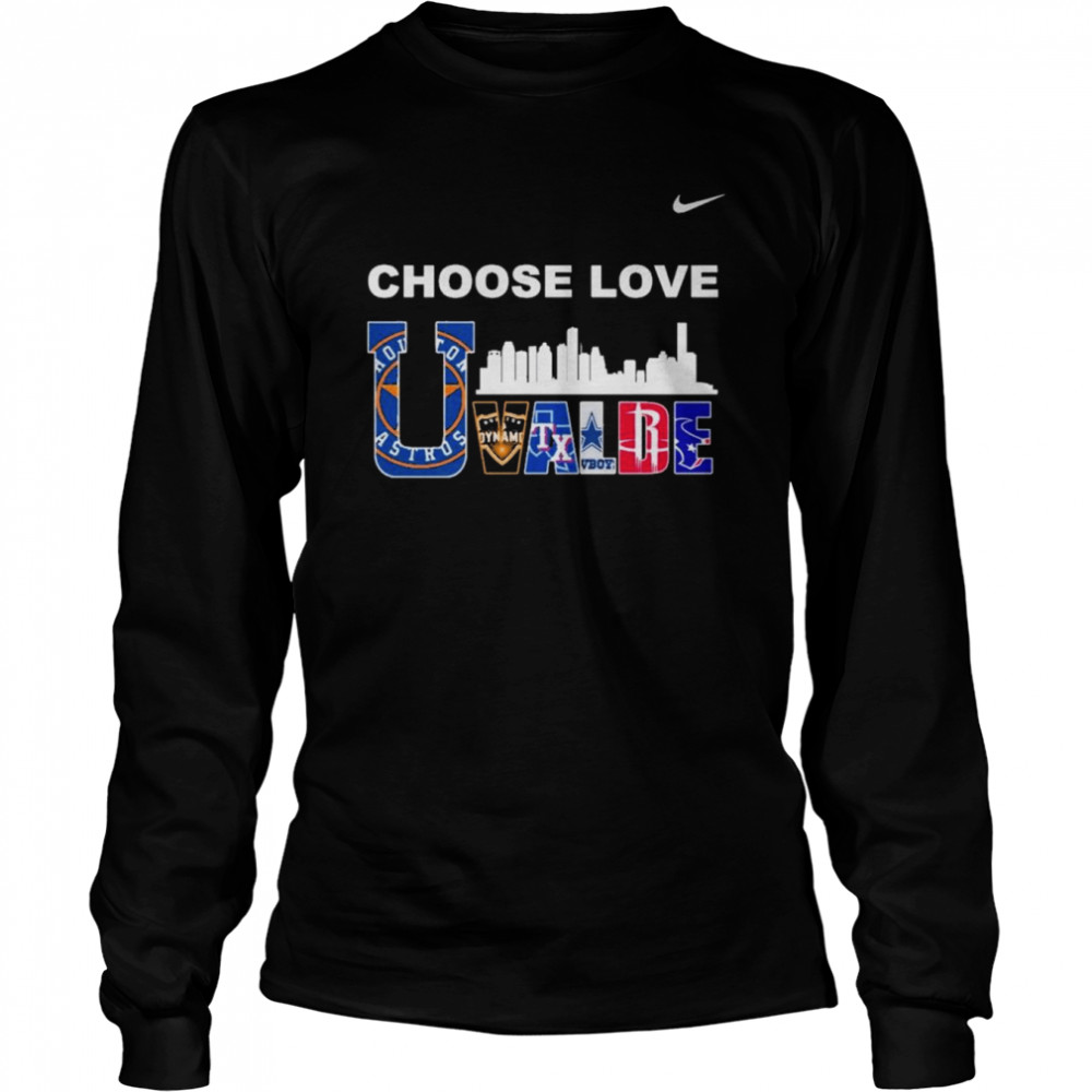 Choose Love Uvalde City T- Long Sleeved T-shirt