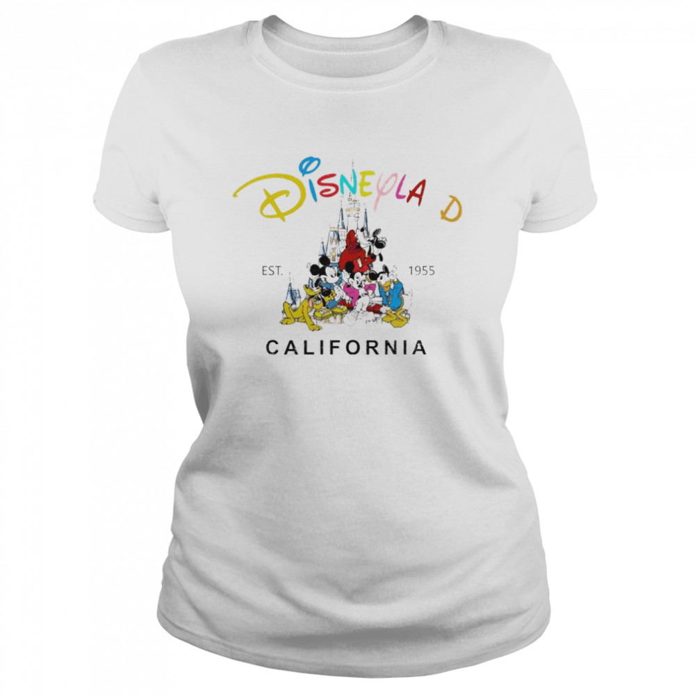 Disneyland California Disney Cartoon Est 1955 T- Classic Women's T-shirt