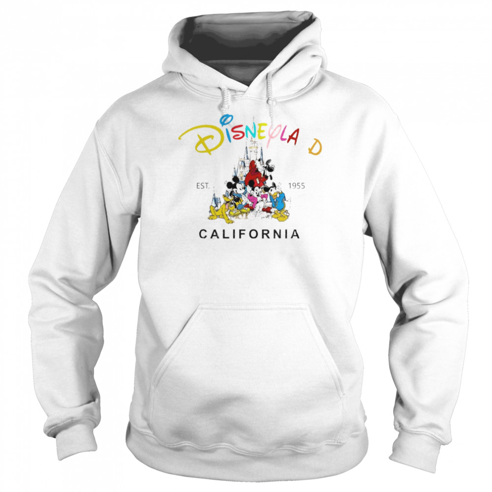 Disneyland California Disney Cartoon Est 1955 T- Unisex Hoodie