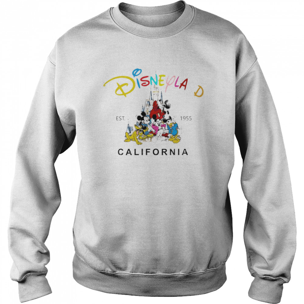 Disneyland California Disney Cartoon Est 1955 T- Unisex Sweatshirt