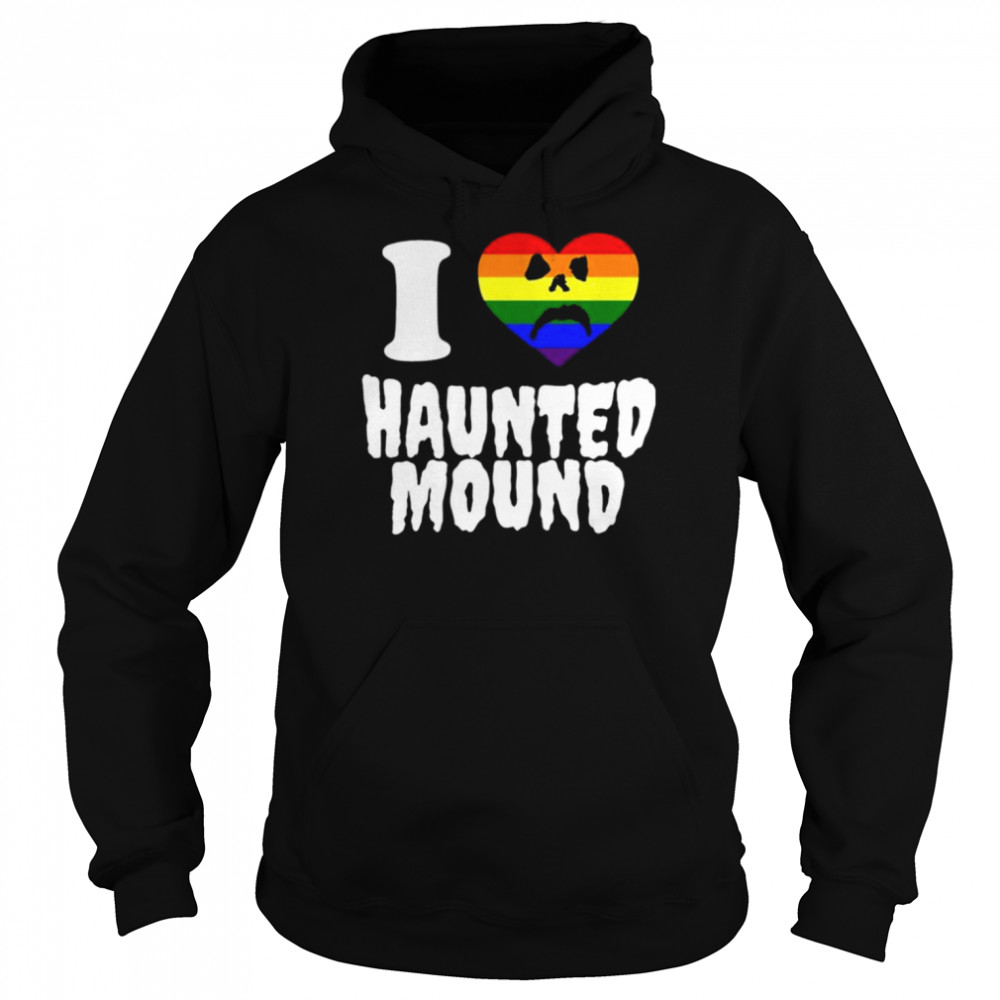 I Lgbt Heart Haunted Mound Unisex Hoodie