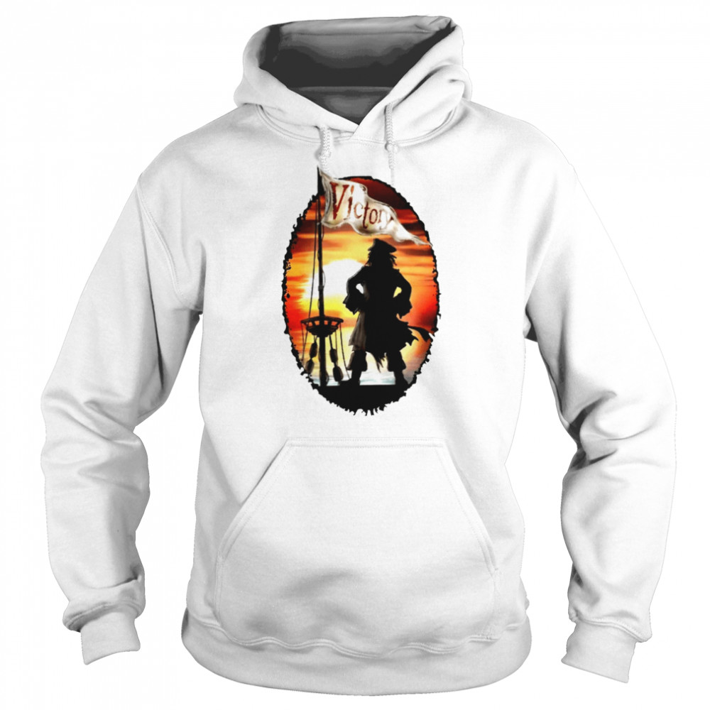 Johnny Depp Jack Sparrow Victory flag shirt Unisex Hoodie