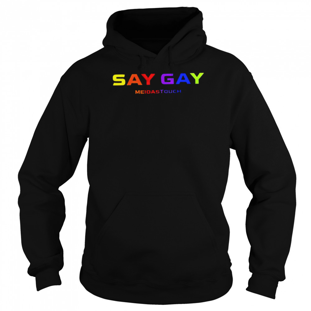 Meidastouch say gay pride 2022 T-shirt Unisex Hoodie