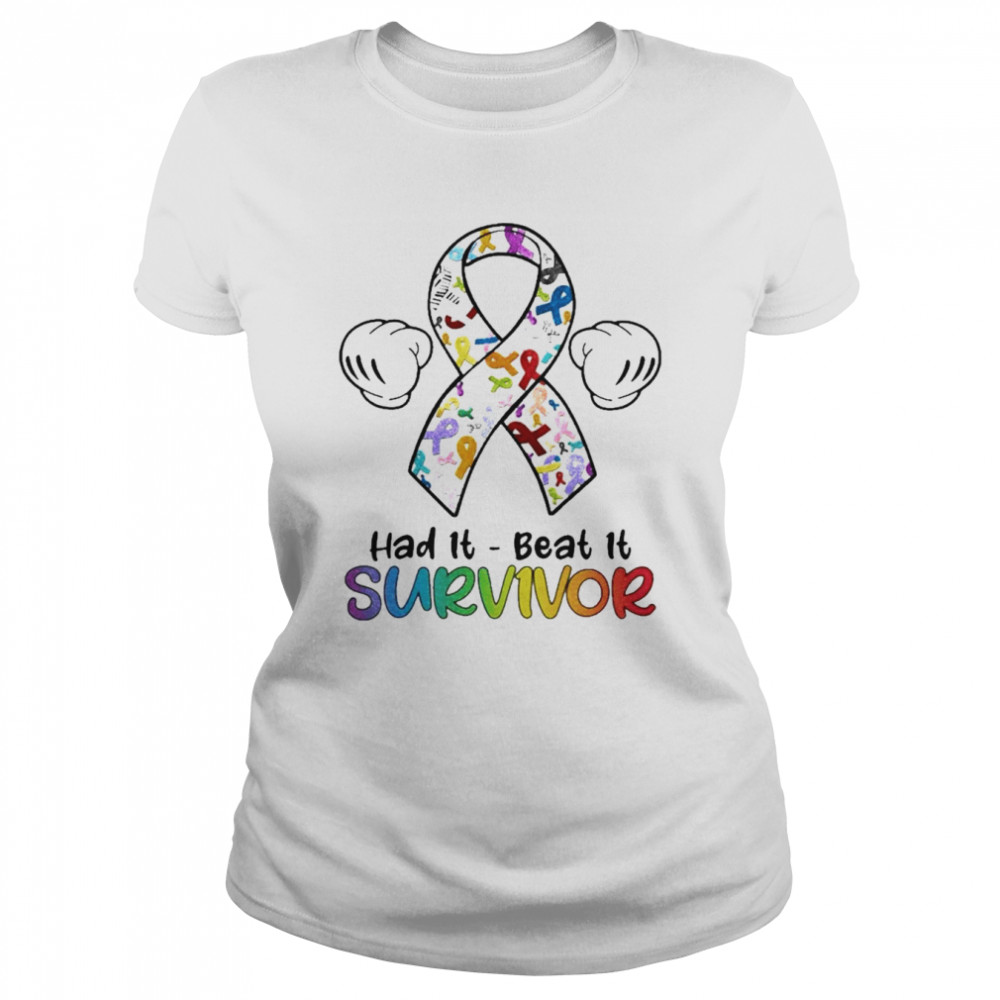 Mickey Mouse Had It Beat It Survivor 2022 shirt Classic Women's T-shirt