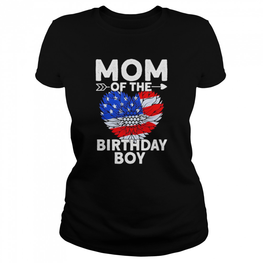 Mom Of The Birthday Boy Family Love Celebration Classic Women's T-shirt