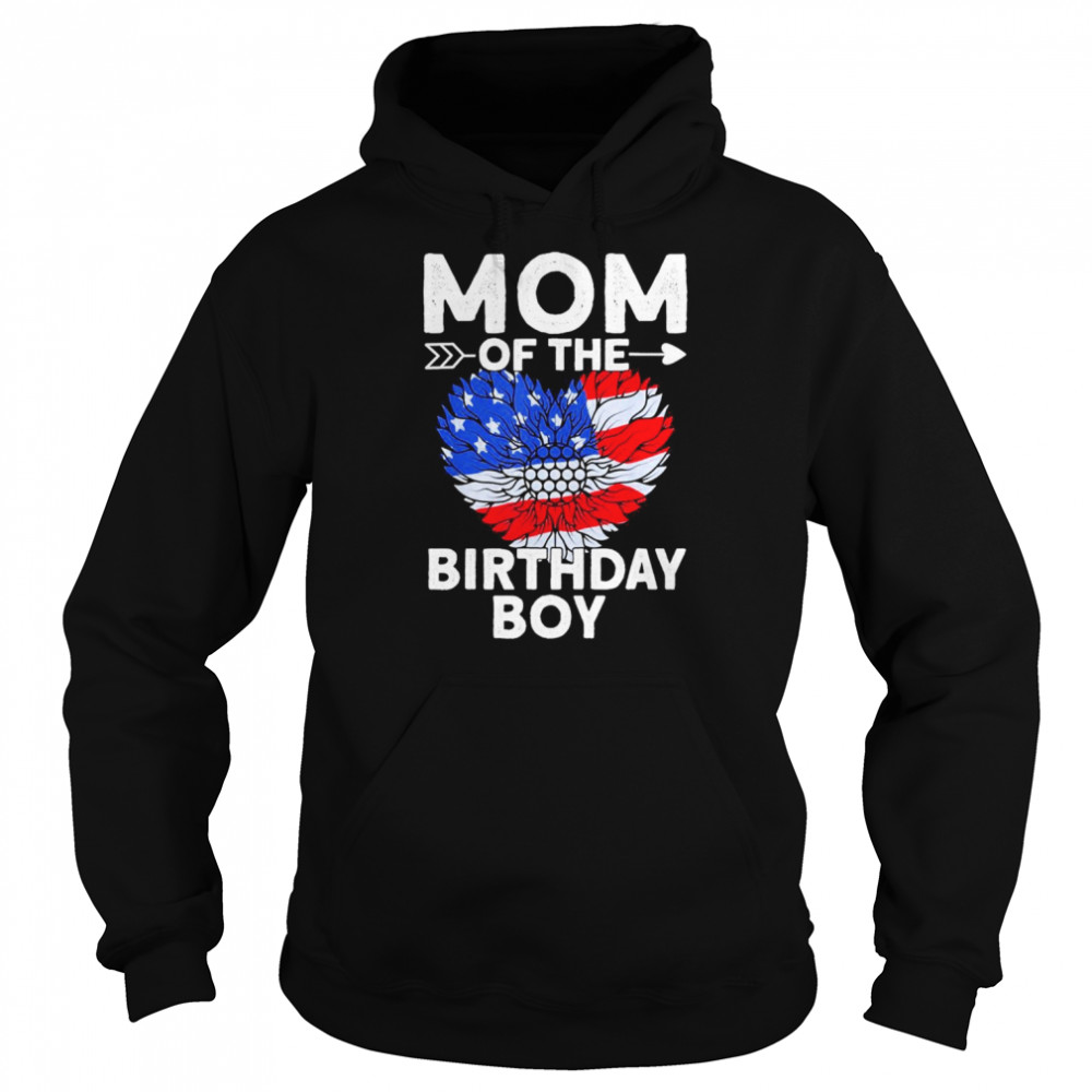 Mom Of The Birthday Boy Family Love Celebration Unisex Hoodie