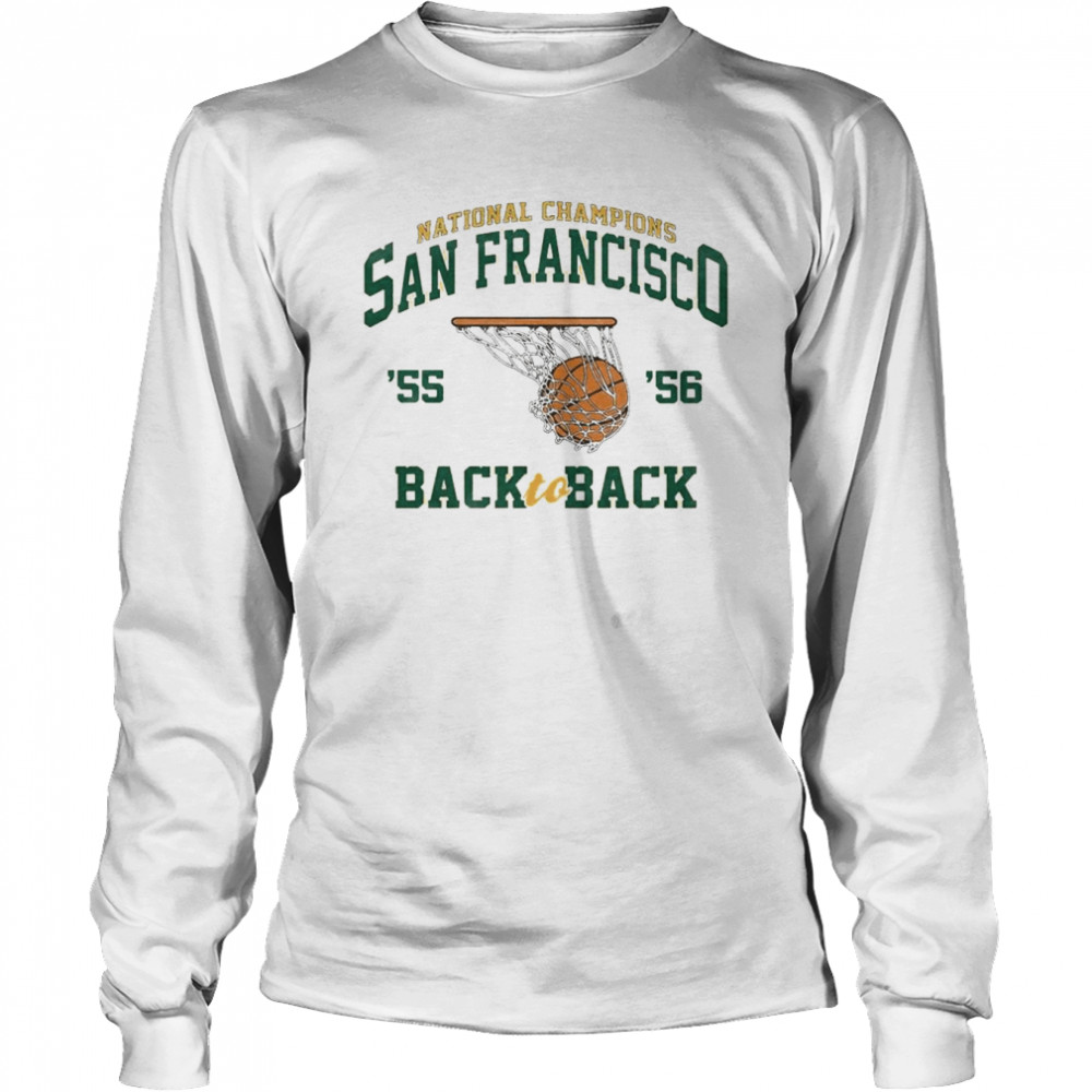 National Champions San Francisco ’55 ’56 Back to Back Long Sleeved T-shirt