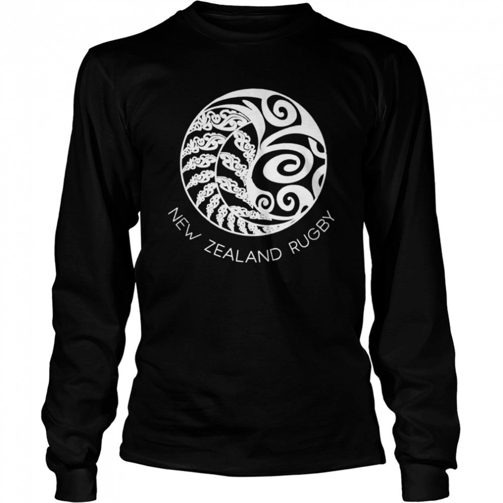 New Zealand Rugby Maori Inspired Kiwi & Silver Fern Long Sleeved T-shirt