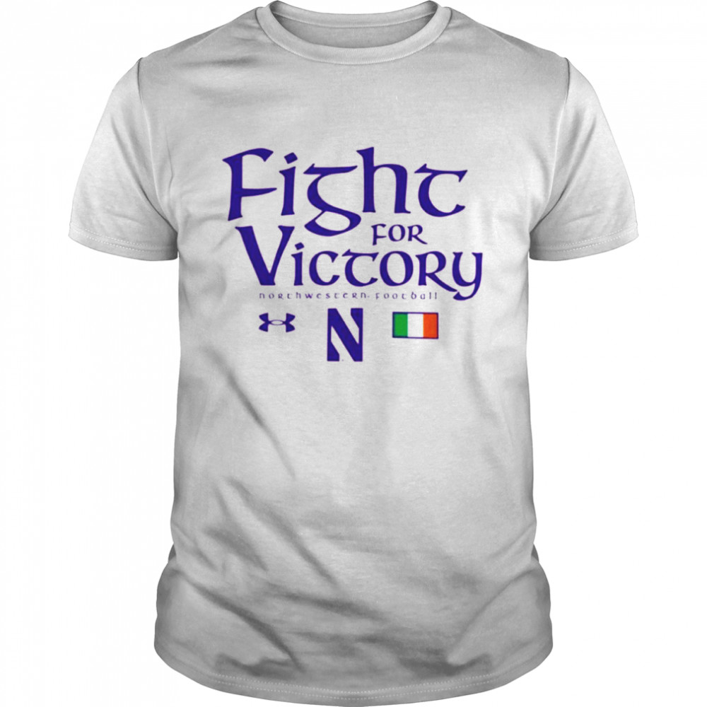 Northwestern Wildcats Under Armour Fight For Victory 2022 Classic Men's T-shirt