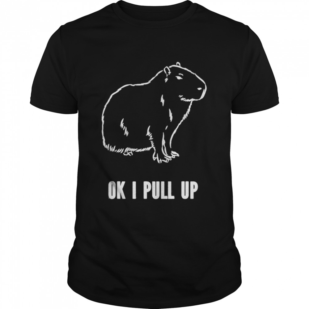 Ok I Pull Up Capybara Classic Men's T-shirt