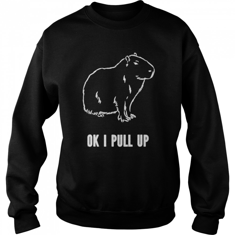 Ok I Pull Up Capybara Unisex Sweatshirt