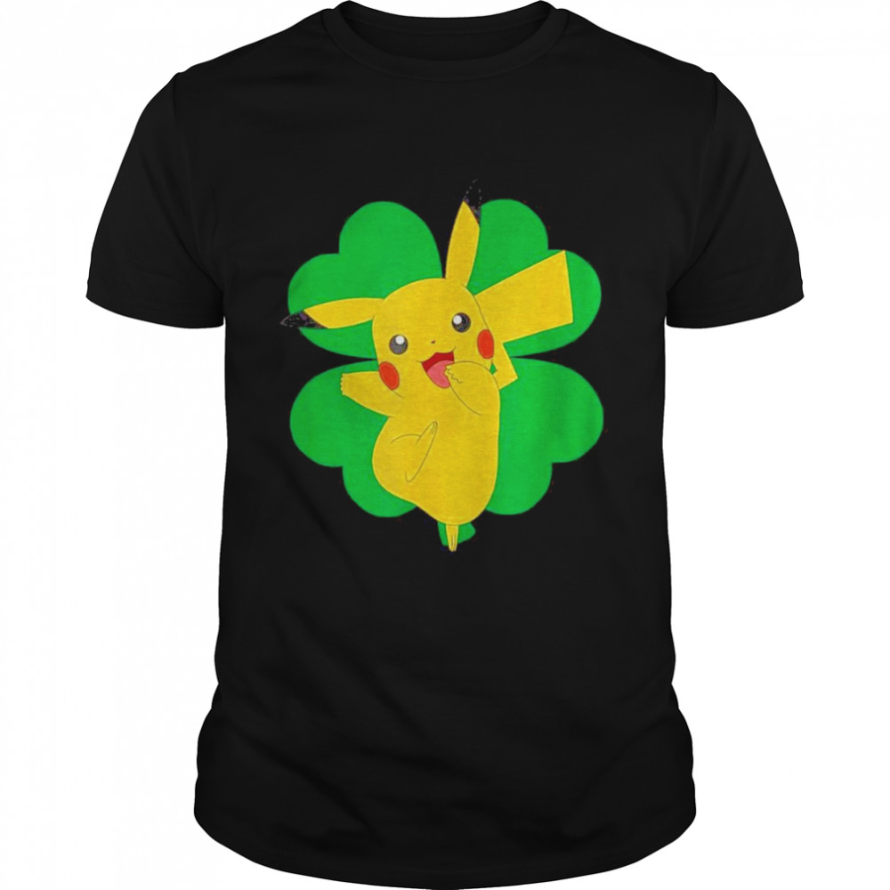 Pokemon St Patrick’s Day Lucky Pikachu Classic Men's T-shirt