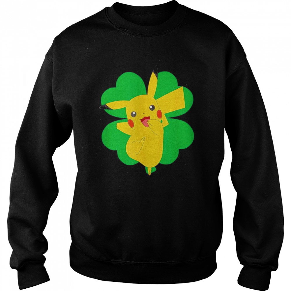 Pokemon St Patrick’s Day Lucky Pikachu Unisex Sweatshirt