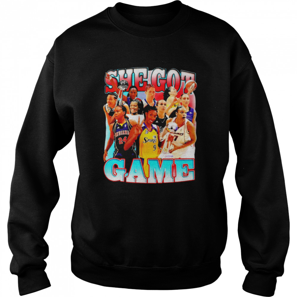 She Got Game Basketball 2022 T-shirt Unisex Sweatshirt