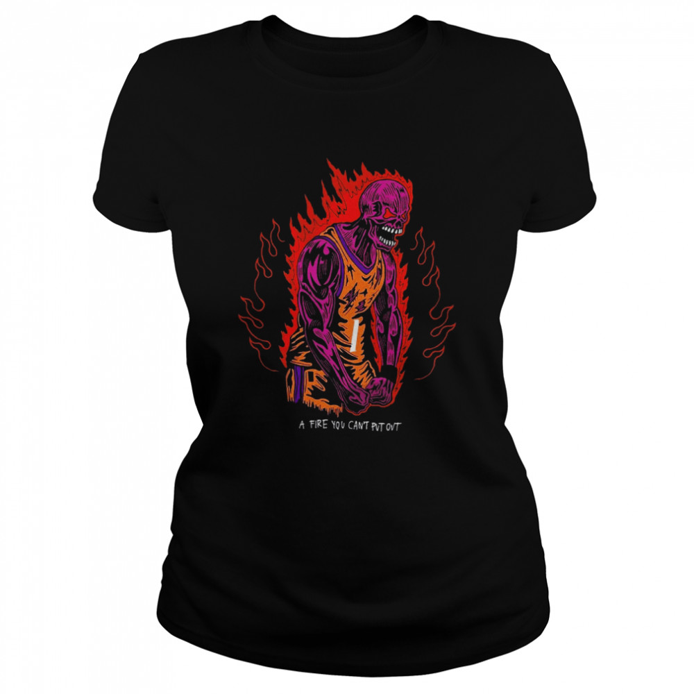 Suns x Warren Lotas “ A Fire you can't put out ” Purple Skeleton T