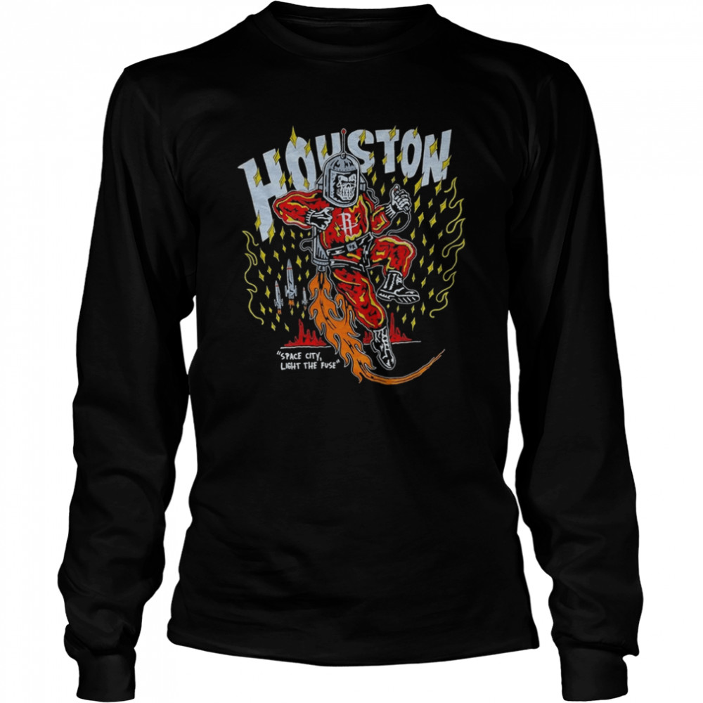 Warren Lotas Houston Rockets Space City Light the Fuse NBA T Shirt UNISEX 