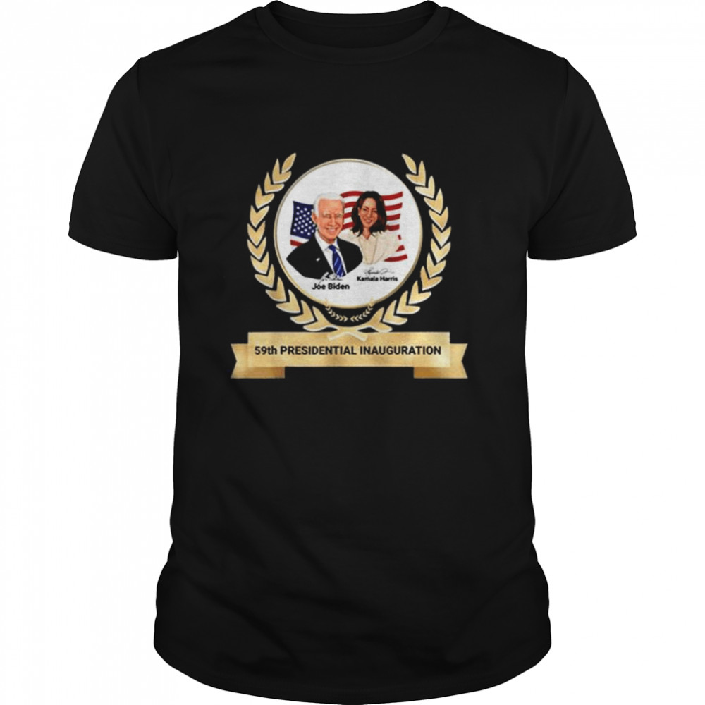 59th presidential inauguration joe biden kamala harris gold shirt Classic Men's T-shirt