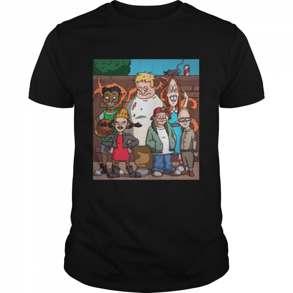 Ashley A And Gretchen Are Walking To School Together Recess Trcs 90s Cartoons shirt Classic Men's T-shirt
