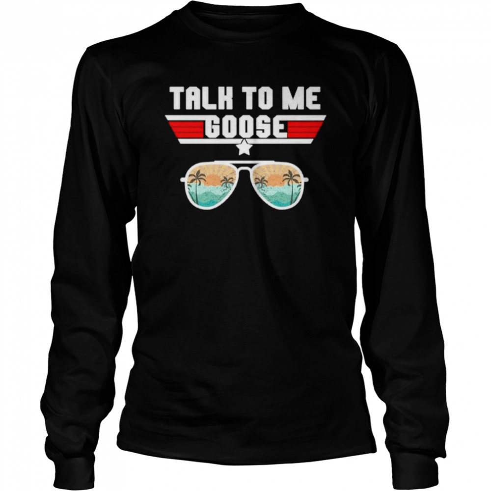 Talk To Me Goose Retro Long Sleeved T-shirt