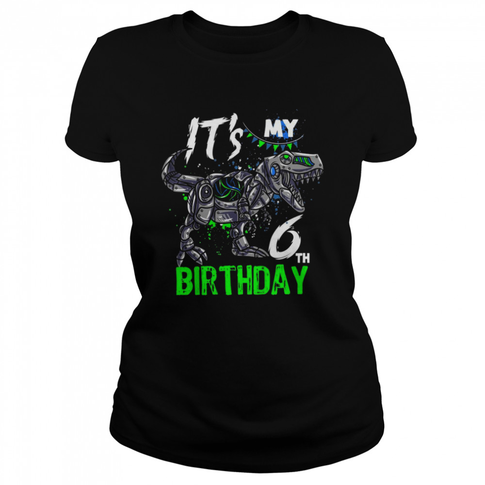 6 year old birthday shirt