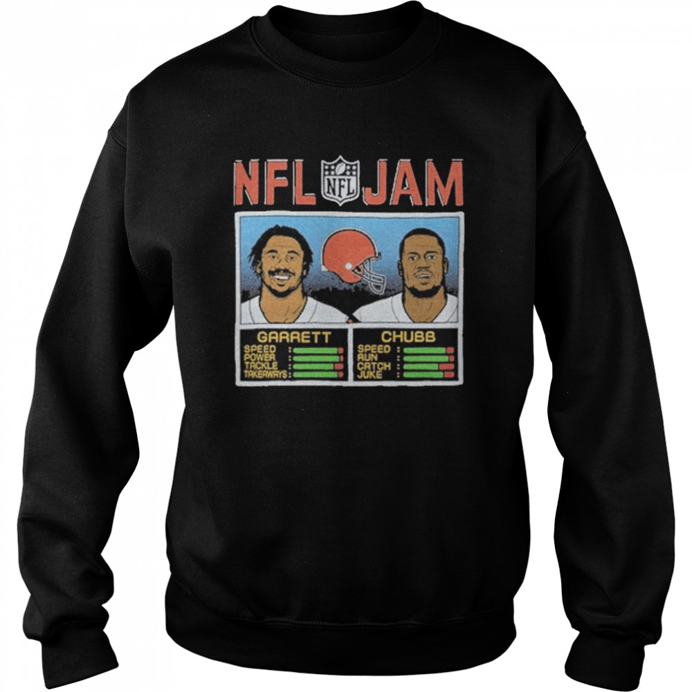 NFL Shop NFL Jam Cleveland Browns Myles Garrett And Nick Chubb T Shirt -  Limotees