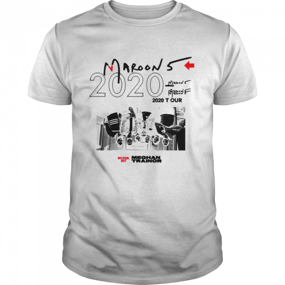 Black 5 Five American Tour 2020 Maroon 5 shirt Classic Men's T-shirt