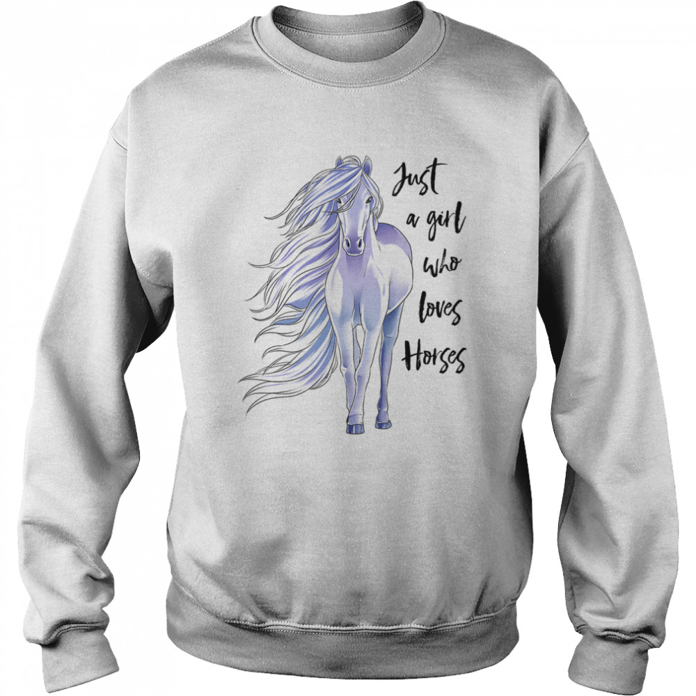 Just A Girl Who Loves Horses Unisex Sweatshirt
