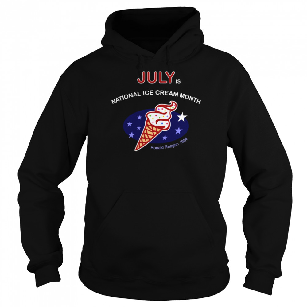 July Is National Ice Cream Month shirt Unisex Hoodie